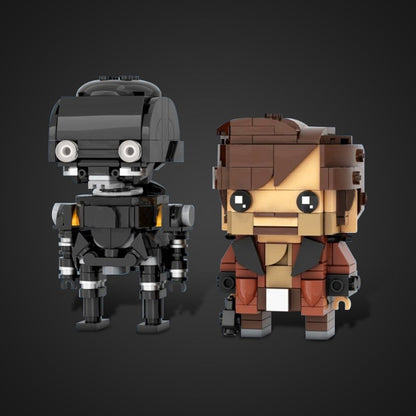 MOC-224585 Cassian Andor & K2SO Brickheadz LEGO MOC - Andor & Rogue One