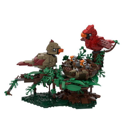 MOC-221935 Northern Cardinals with Nest