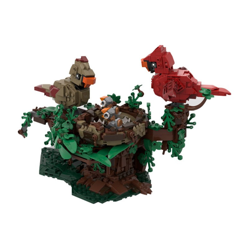 MOC-221935 Northern Cardinals with Nest