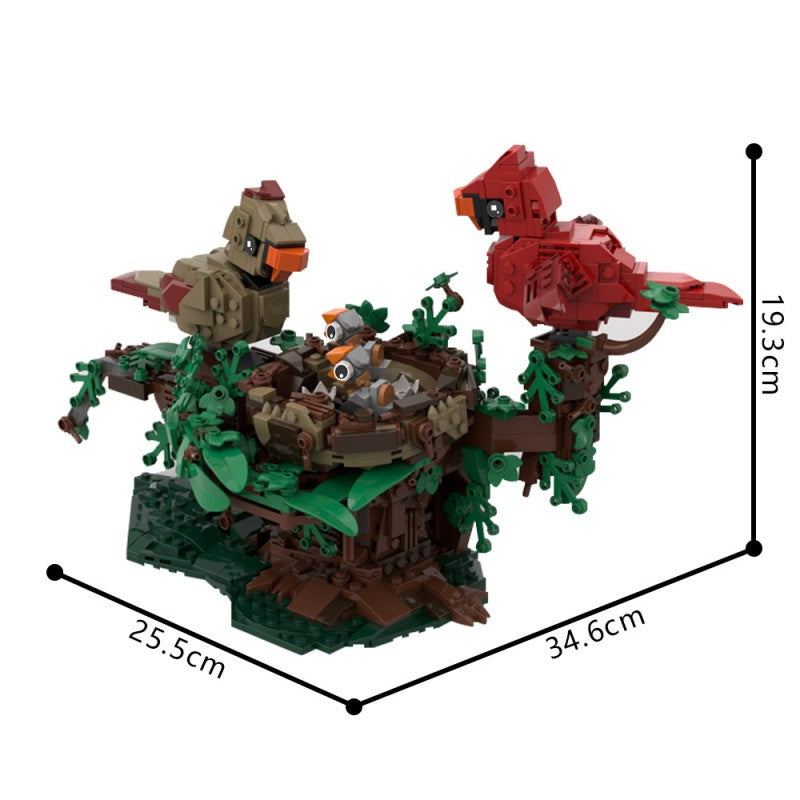 MOC-221935 Northern Cardinals with Nest