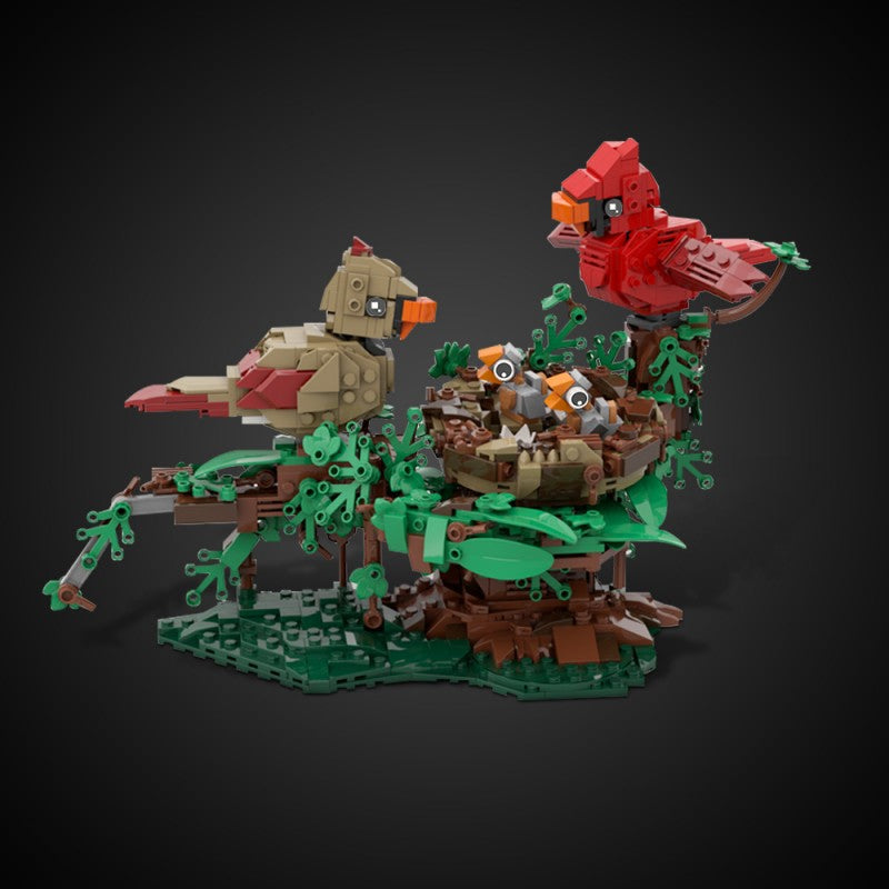 MOC-221935 Northern Cardinals with Nest