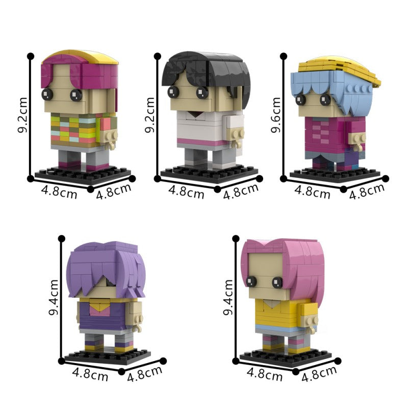 MOC-226225 Saja Boys KPop Demon Hunters Brick Headz