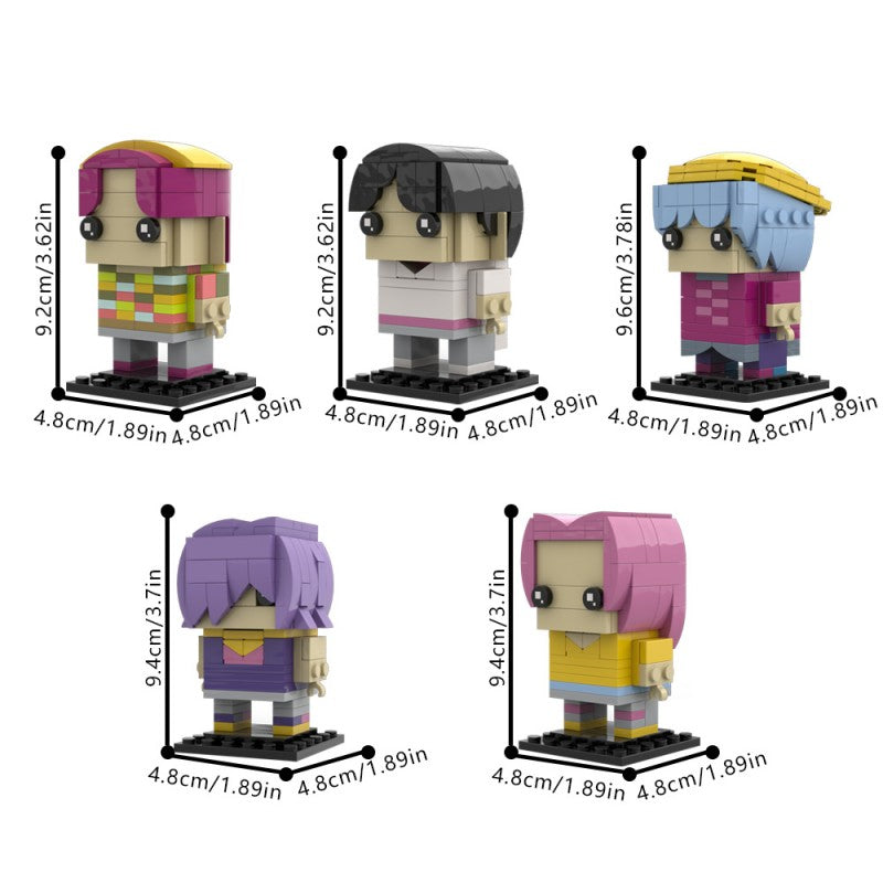 MOC-226225 Saja Boys KPop Demon Hunters Brick Headz