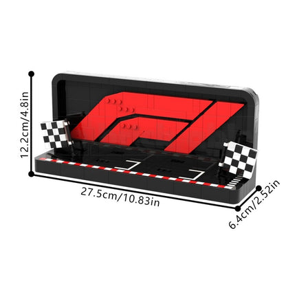 MOC-227666 Brick-Built F1 - Logo(Perfect for the F1 - Collectible Race Cars)