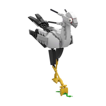 MOC-227312 Secretary bird - Sagittarius serpentarius - Accurate and elegant