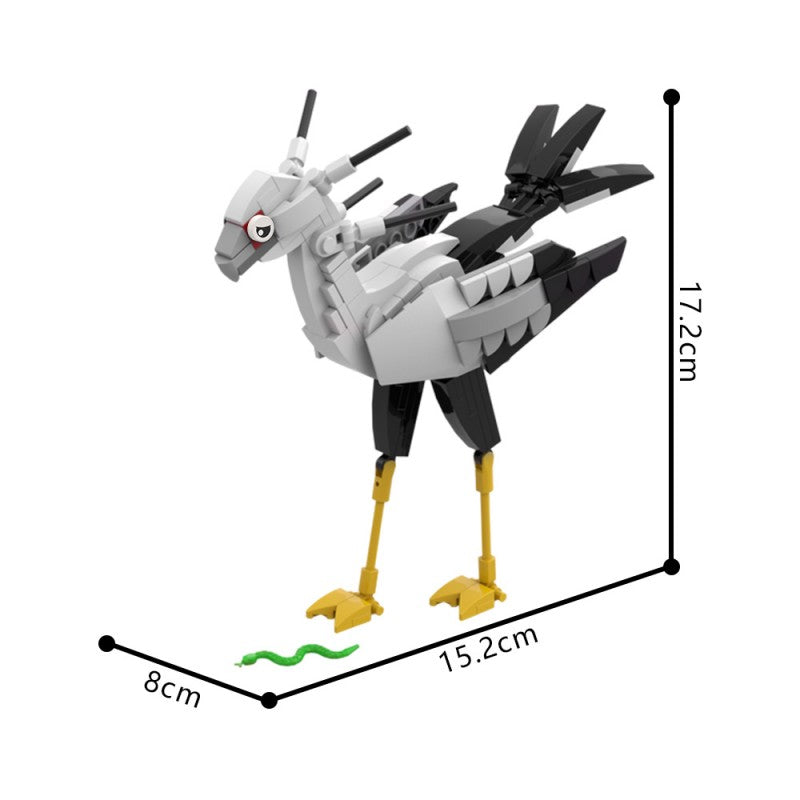 MOC-227312 Secretary bird - Sagittarius serpentarius - Accurate and elegant