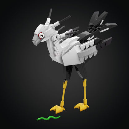 MOC-227312 Secretary bird - Sagittarius serpentarius - Accurate and elegant