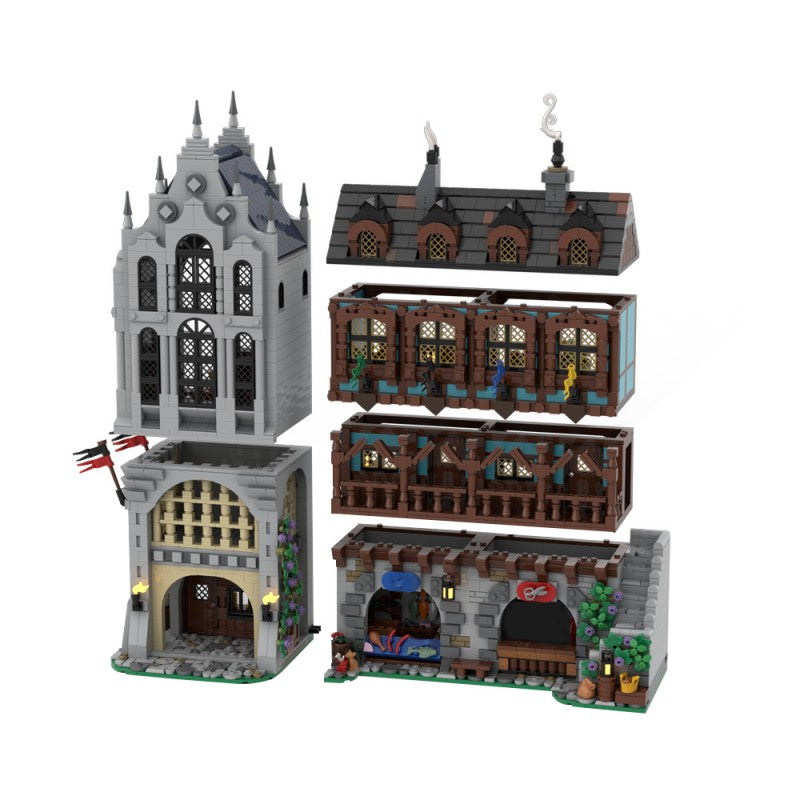 MOC-221582 Medieval Town Square #3