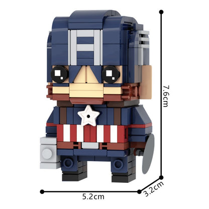 MOC-230097 Captain America Brickheadz LEGO MOC - Avengers: Endgame