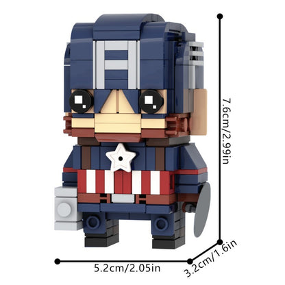 MOC-230097 Captain America Brickheadz LEGO MOC - Avengers: Endgame