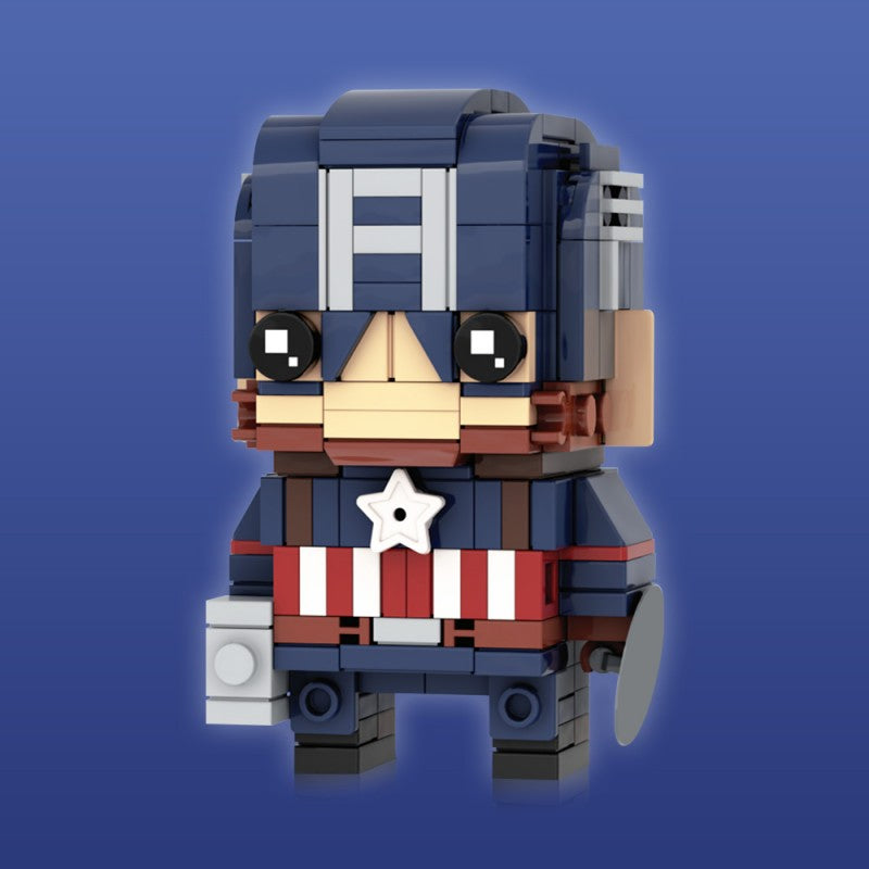 MOC-230097 Captain America Brickheadz LEGO MOC - Avengers: Endgame