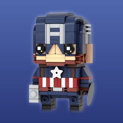 MOC-230097 Captain America Brickheadz LEGO MOC - Avengers: Endgame