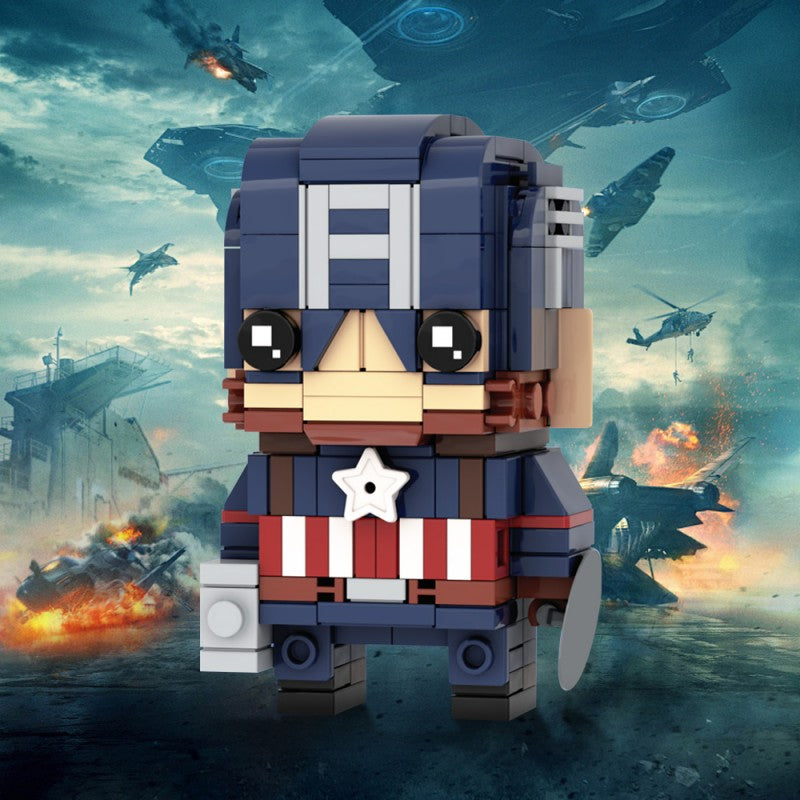MOC-230097 Captain America Brickheadz LEGO MOC - Avengers: Endgame