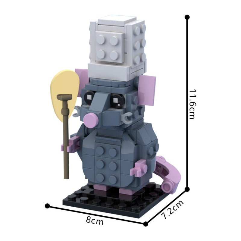 MOC-225657 Ratatouille- Remy the Rat Brickheadz
