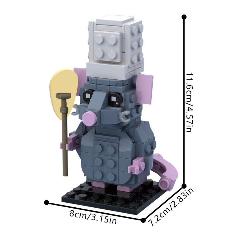 MOC-225657 Ratatouille- Remy the Rat Brickheadz
