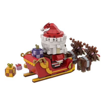MOC-203631 Santa Claus + Reindeers + Sleigh + Gifts