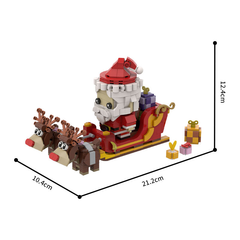 MOC-203631 Santa Claus + Reindeers + Sleigh + Gifts