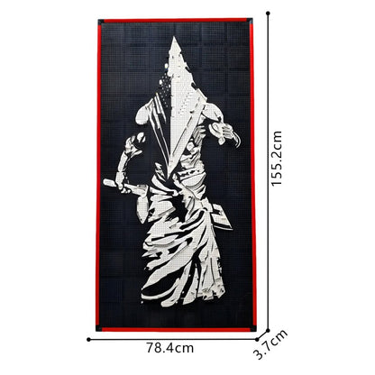MOC-238914 Lego art relief of a male horror