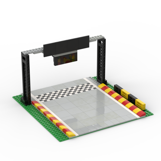 Brick Scene MOC Racing Pit Lane