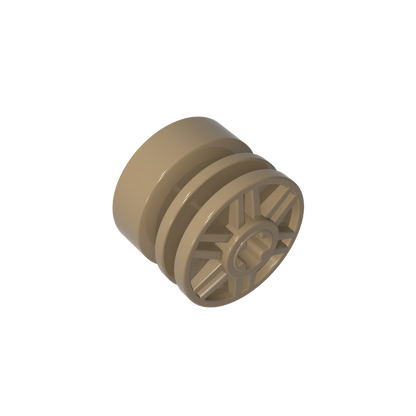 GDS-1158 - Wheel 18 x 14 with Axle Hole, Fake Bolts and Shallow Spokes