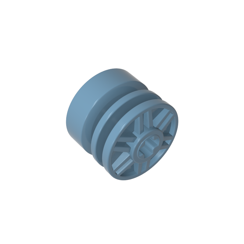 GDS-1158 - Wheel 18 x 14 with Axle Hole, Fake Bolts and Shallow Spokes