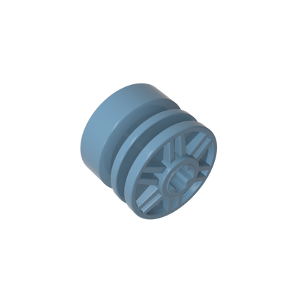 GDS-1158 - Wheel 18 x 14 with Axle Hole, Fake Bolts and Shallow Spokes