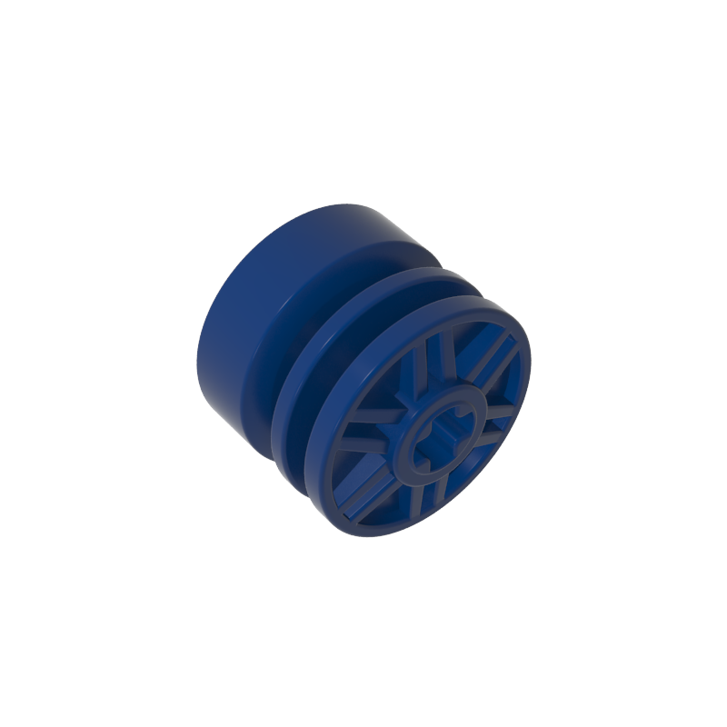 GDS-1158 - Wheel 18 x 14 with Axle Hole, Fake Bolts and Shallow Spokes