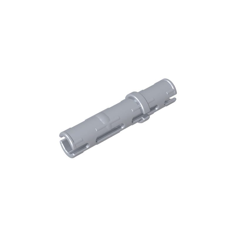 GDS-2145 - Technic Pin Long with Friction Ridges Lengthwise, 2 Center Slots