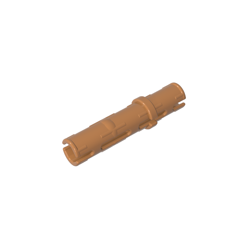 GDS-2145 - Technic Pin Long with Friction Ridges Lengthwise, 2 Center Slots