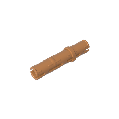 GDS-2145 - Technic Pin Long with Friction Ridges Lengthwise, 2 Center Slots