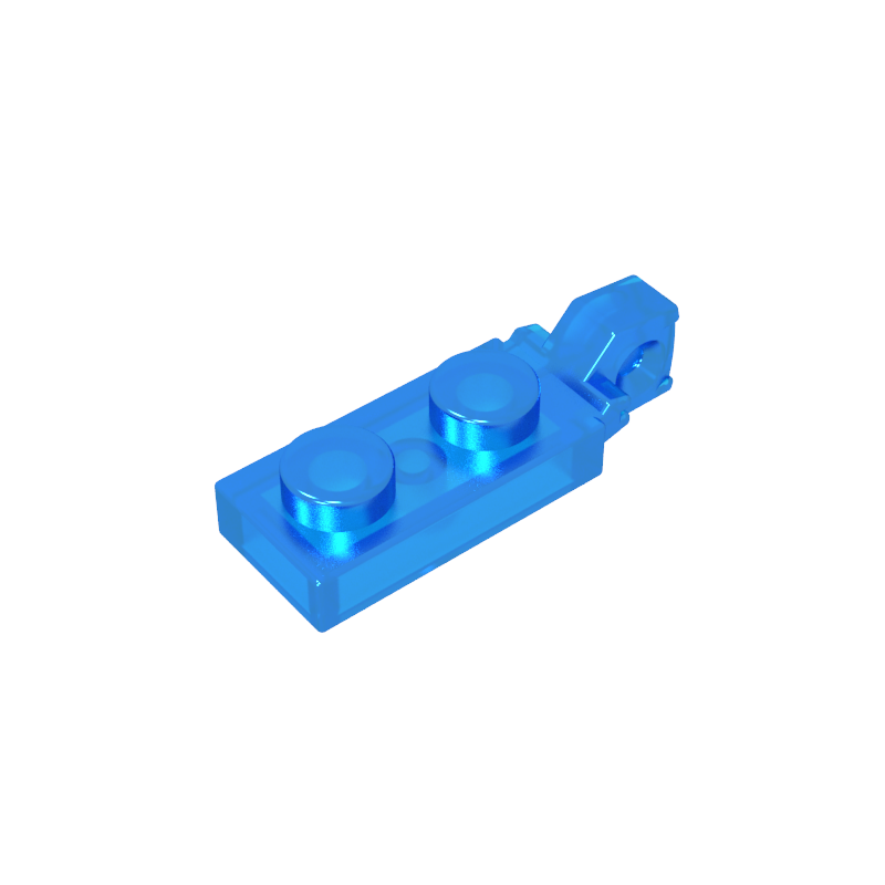 GDS-820 - Hinge Plate 1 x 2 Locking with 1 Finger On End, without Groove