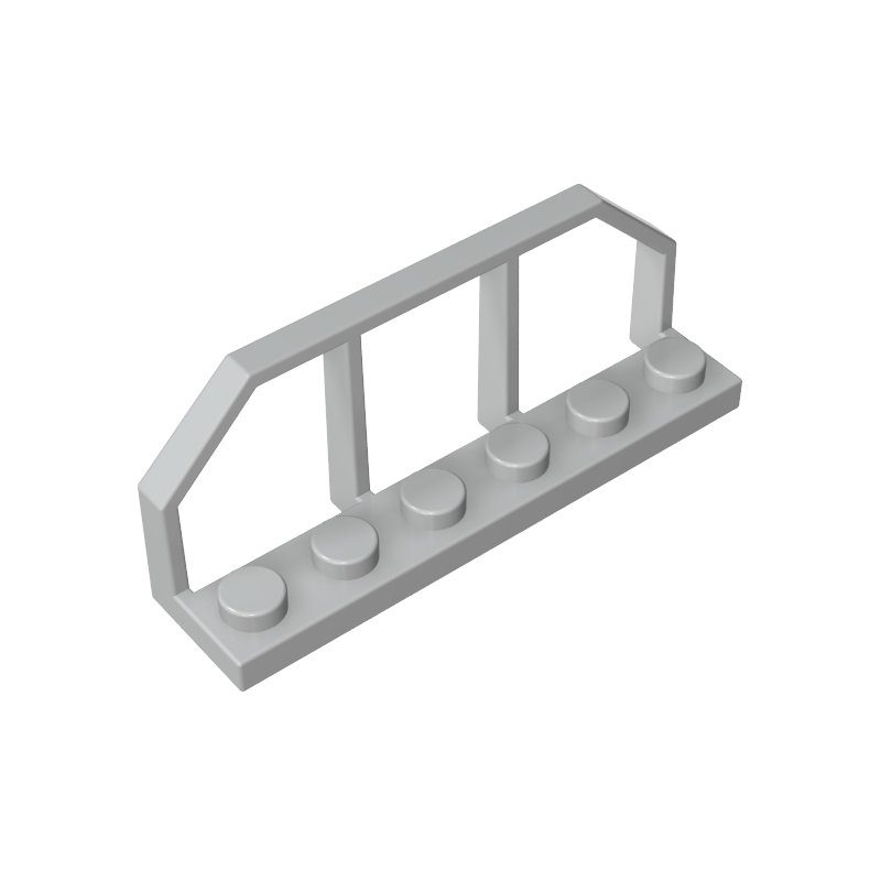 GDS-90037 - Plate Special 1 x 6 with Train Wagon End Fence