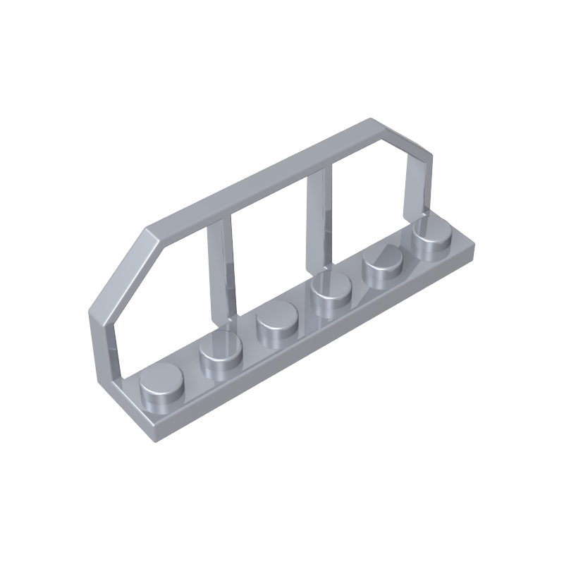 GDS-90037 - Plate Special 1 x 6 with Train Wagon End Fence