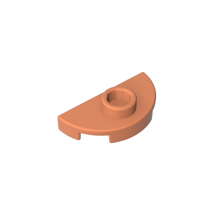 GDS-90300 - Plate Special Round 1 x 2 Half Circle with Stud (Jumper)