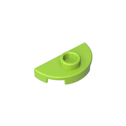 GDS-90300 - Plate Special Round 1 x 2 Half Circle with Stud (Jumper)