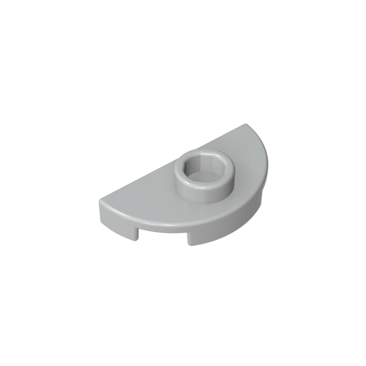 GDS-90300 - Plate Special Round 1 x 2 Half Circle with Stud (Jumper)