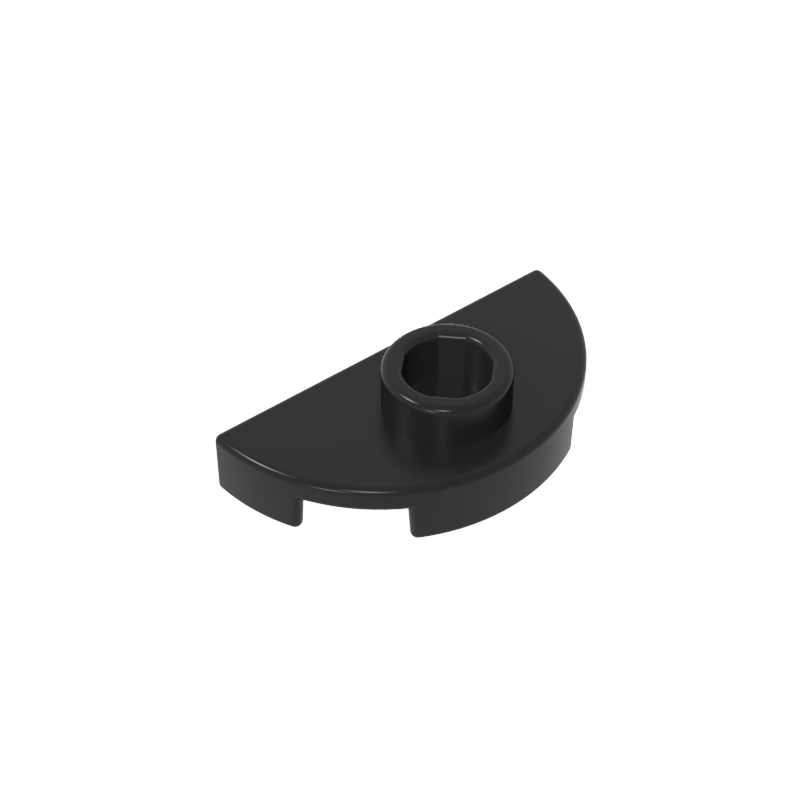 GDS-90300 - Plate Special Round 1 x 2 Half Circle with Stud (Jumper)