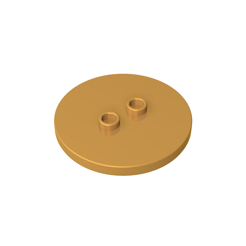 GDS-90362 - Plate Special Round 4 x 4 with 2 Studs [Plain]