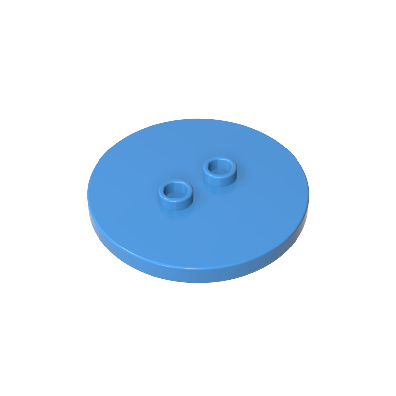 GDS-90362 - Plate Special Round 4 x 4 with 2 Studs [Plain]