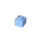 GDS-90615 - Plate 1 x 1 x 2/3 with Open Stud