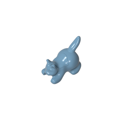 GDS-M1161 - Animal, Cat, Kitten Crouching [Plain]