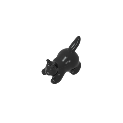 GDS-M1161 - Animal, Cat, Kitten Crouching [Plain]