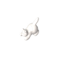 GDS-M1161 - Animal, Cat, Kitten Crouching [Plain]