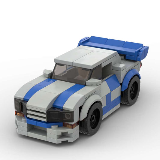 MOC Lego City - Nissan GTR 34 fast and furious printed