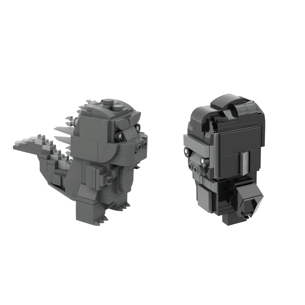 MOC Godzilla vs Kong Brickheadz set