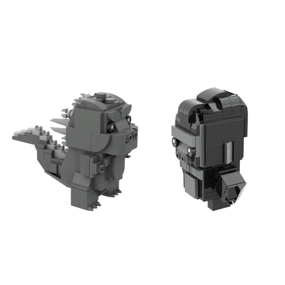 MOC Godzilla vs Kong Brickheadz set
