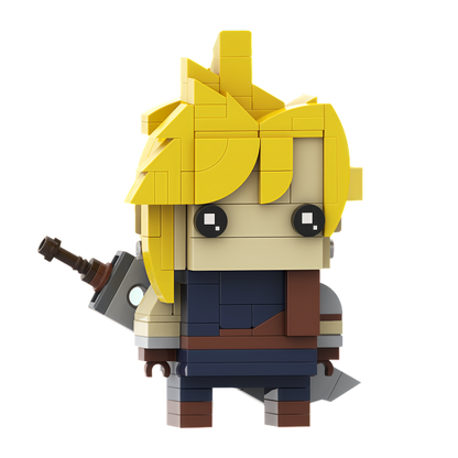 MOC-61279 Final Fantasy VII Cloud Strife (FFVII) Brickheadz