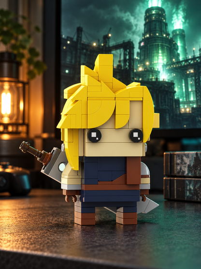 MOC-61279 Final Fantasy VII Cloud Strife (FFVII) Brickheadz