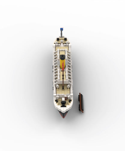 MOC-146032 Titanic Starship Nomad ship building block toy model ornaments