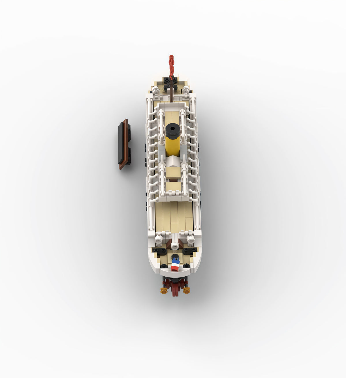 MOC-146032 Titanic Starship Nomad ship building block toy model ornaments